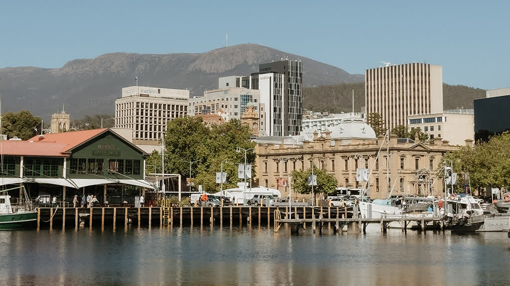 Hobart and Mount Wellington